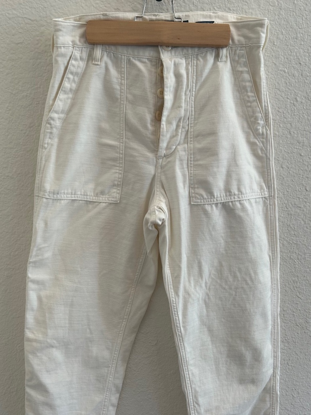 Polo Ralph Lauren Ricky Pant (Cotton Utility Pant): Ecru, Size 4